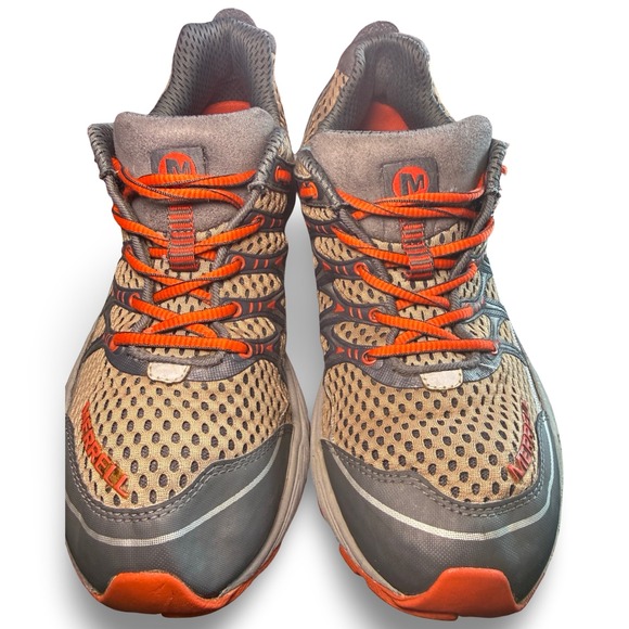 Merrell Castle Rock Lantern Mens Trail Running Shoes Grey Orange J06525 Size 9.5 - Picture 5 of 9